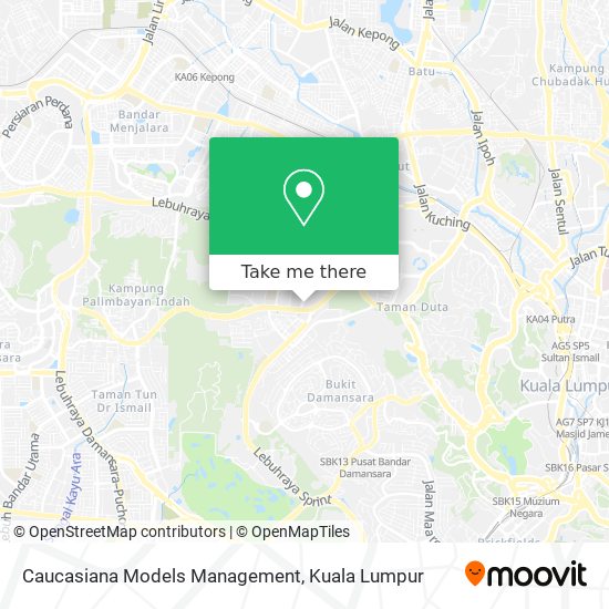 Caucasiana Models Management map