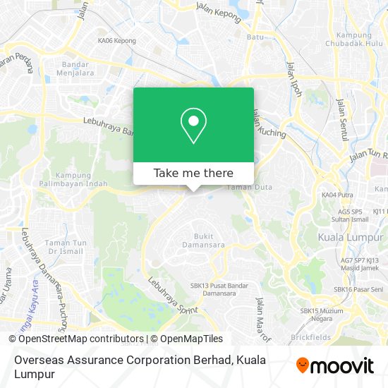 Overseas Assurance Corporation Berhad map