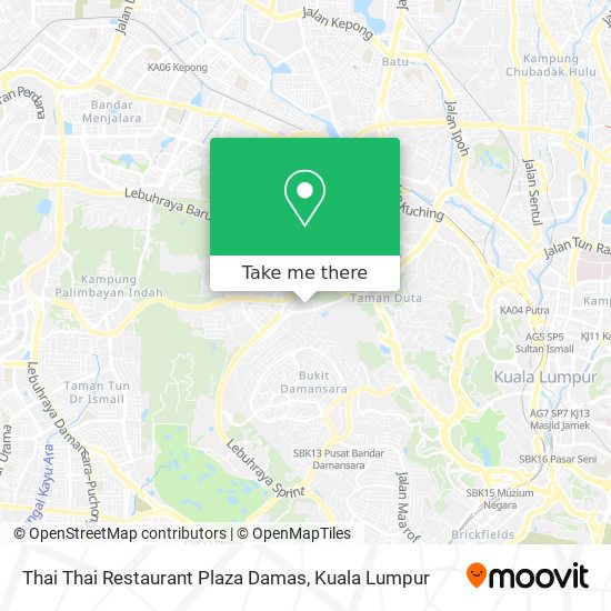 Thai Thai Restaurant Plaza Damas map