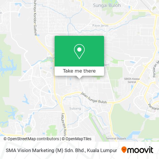 SMA Vision Marketing (M) Sdn. Bhd. map