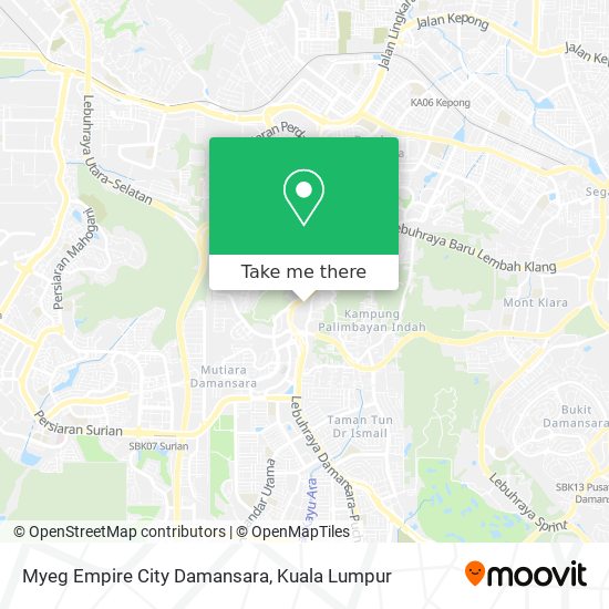 Myeg Empire City Damansara map