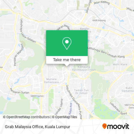 Grab Malaysia Office map