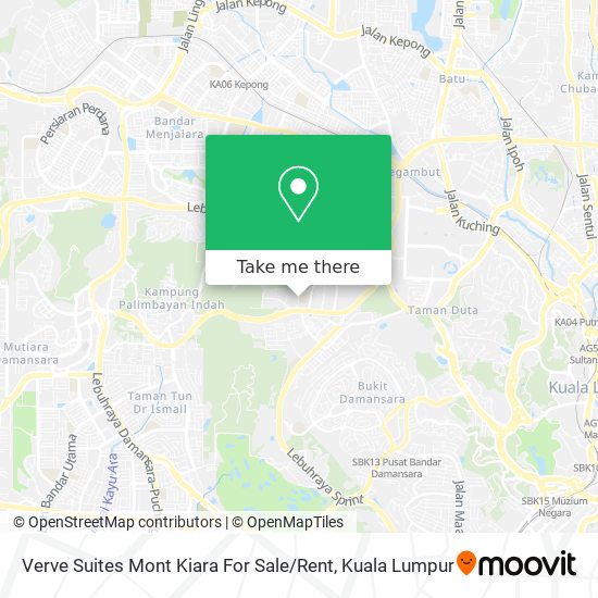 Verve Suites Mont Kiara For Sale / Rent map