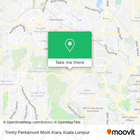 Trinity Pentamont Mont Kiara map