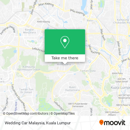 Wedding Car Malaysia map