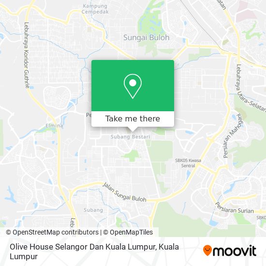 Olive House Selangor Dan Kuala Lumpur map