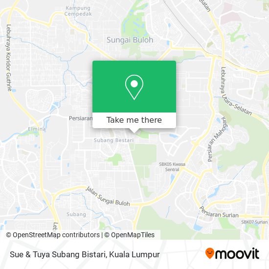 Sue & Tuya Subang Bistari map