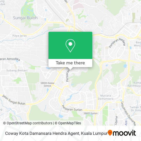 Coway Kota Damansara Hendra Agent map