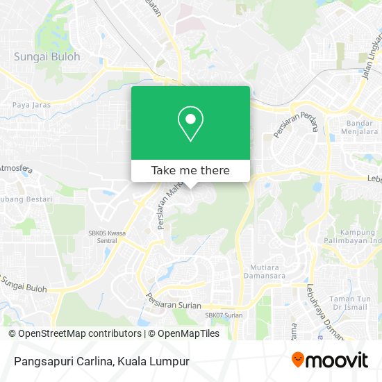 Pangsapuri Carlina map