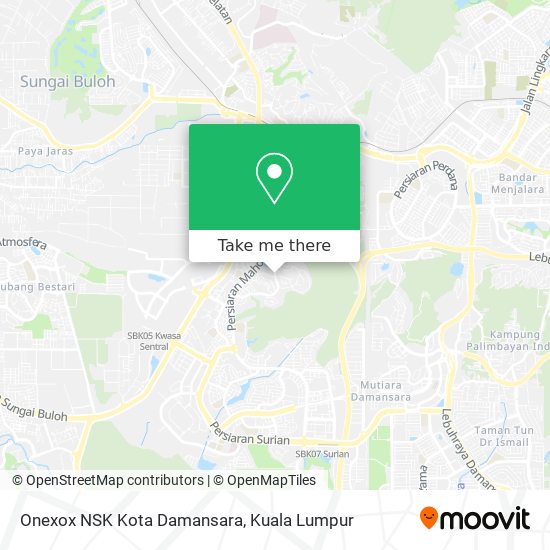 Onexox NSK Kota Damansara map