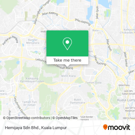 Hemijaya Sdn Bhd. map