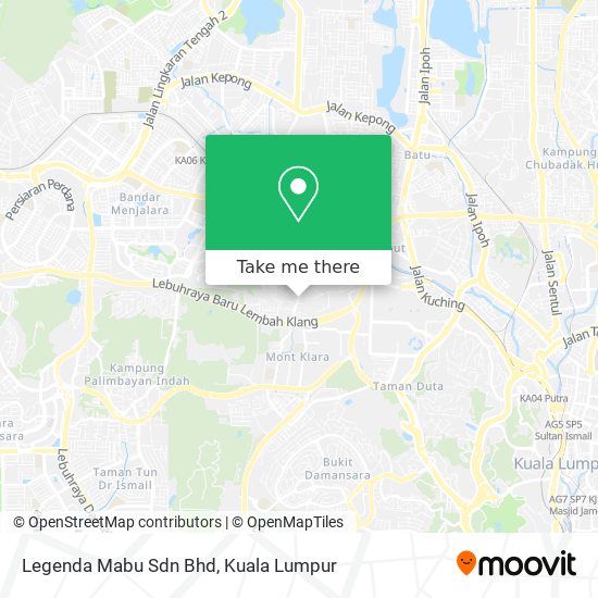 Legenda Mabu Sdn Bhd map