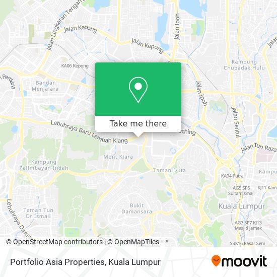 Portfolio Asia Properties map