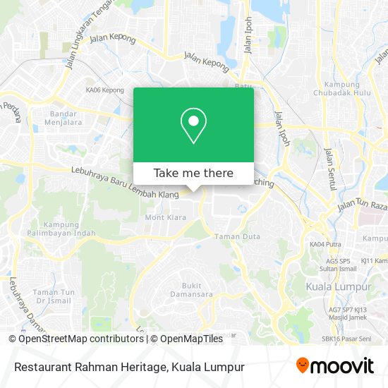 Restaurant Rahman Heritage map