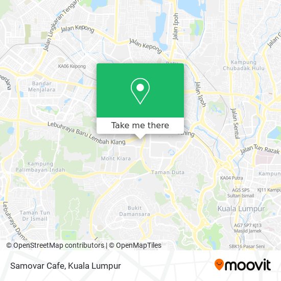 Samovar Cafe map
