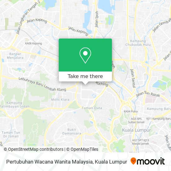 Pertubuhan Wacana Wanita Malaysia map