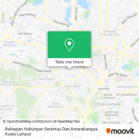 Bahagian Hubungan Serantau Dan Antarabangsa map