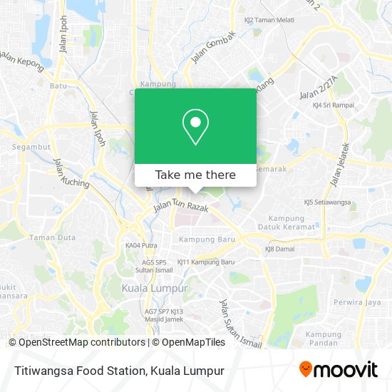 Titiwangsa Food Station map