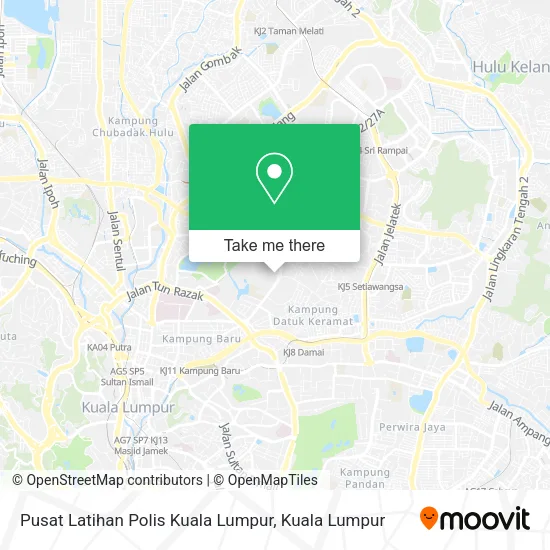Pusat Latihan Polis Kuala Lumpur map