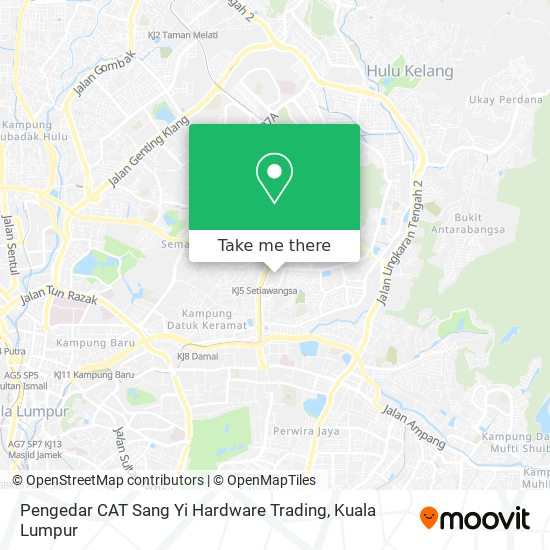 Peta Pengedar CAT Sang Yi Hardware Trading