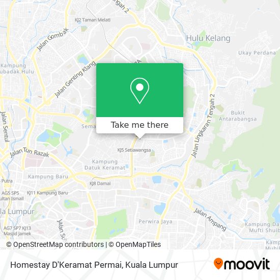 Peta Homestay D'Keramat Permai