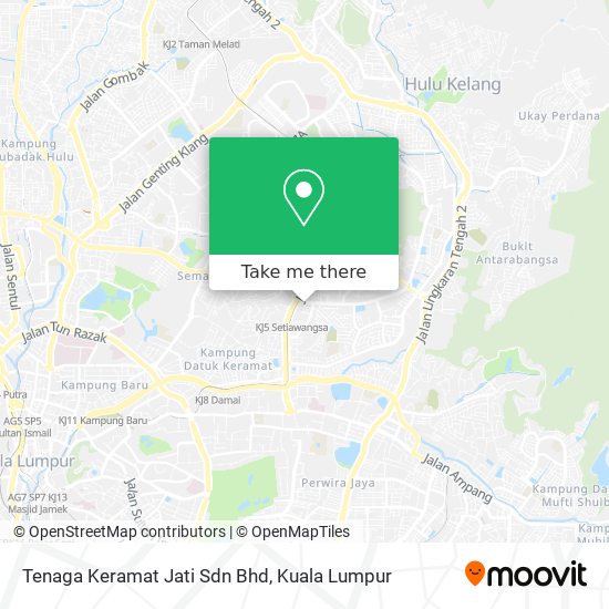 Tenaga Keramat Jati Sdn Bhd map