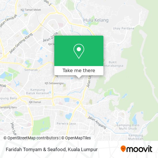 Faridah Tomyam & Seafood map