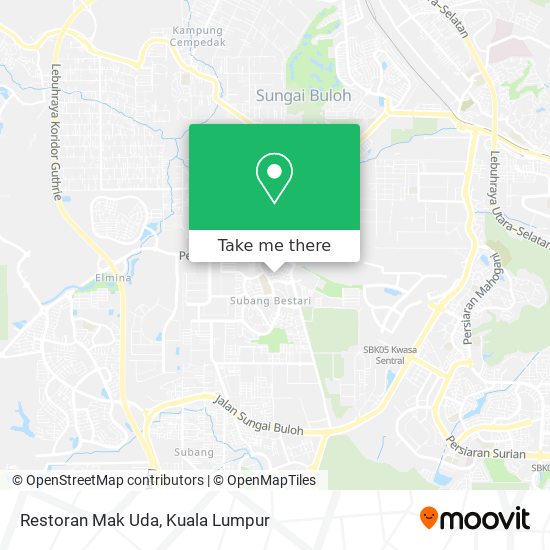 Restoran Mak Uda map