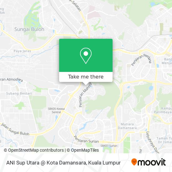 ANI Sup Utara @ Kota Damansara map