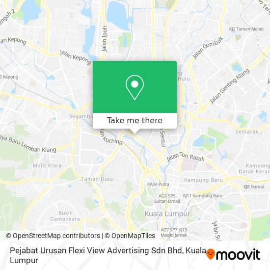 Peta Pejabat Urusan Flexi View Advertising Sdn Bhd