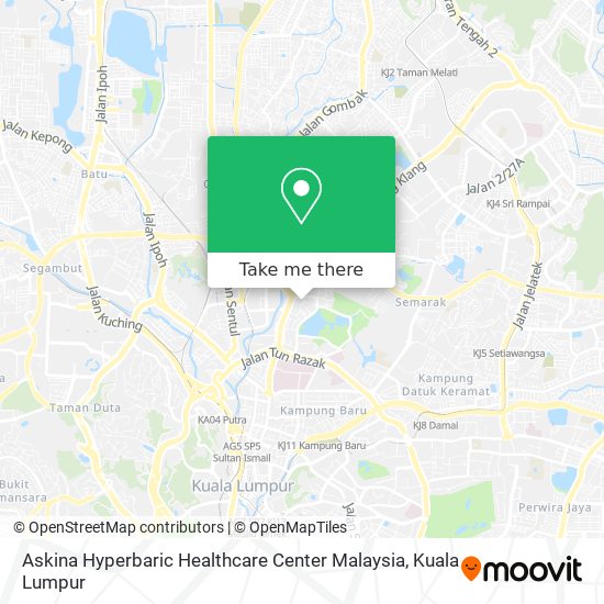 Peta Askina Hyperbaric Healthcare Center Malaysia