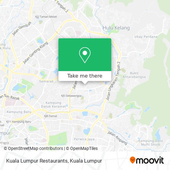 Peta Kuala Lumpur Restaurants
