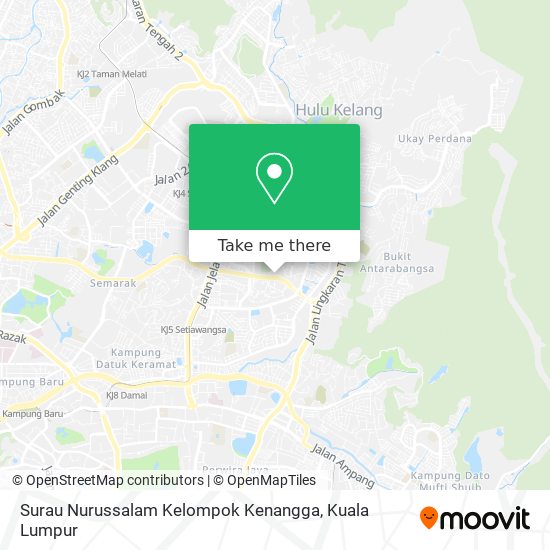 Peta Surau Nurussalam Kelompok Kenangga