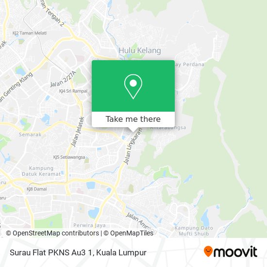 Peta Surau Flat PKNS Au3 1