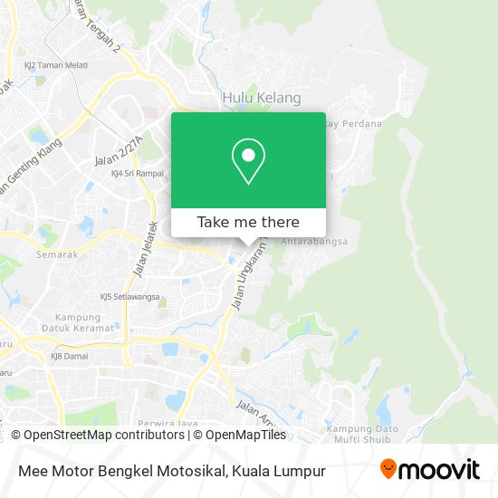 Mee Motor Bengkel Motosikal map