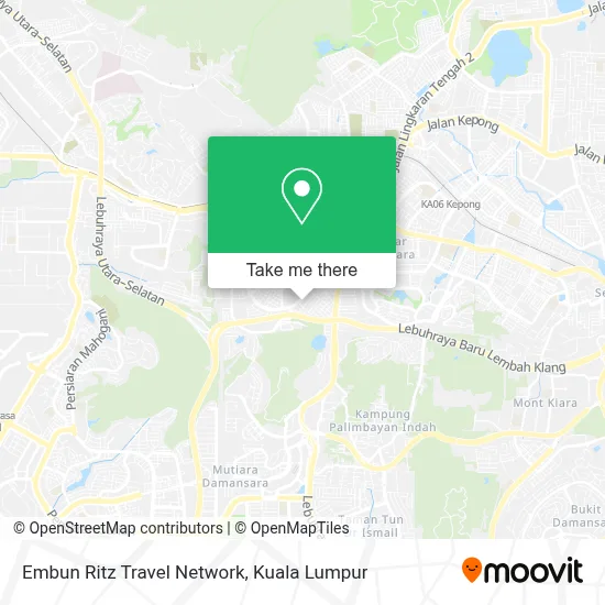 Embun Ritz Travel Network map