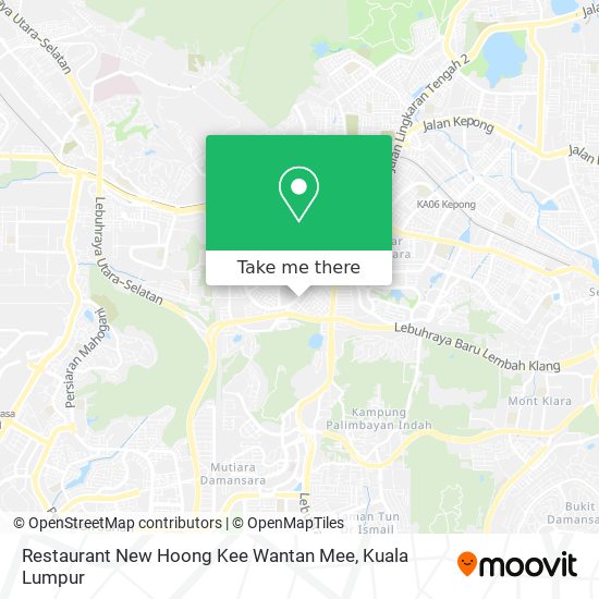 Restaurant New Hoong Kee Wantan Mee map