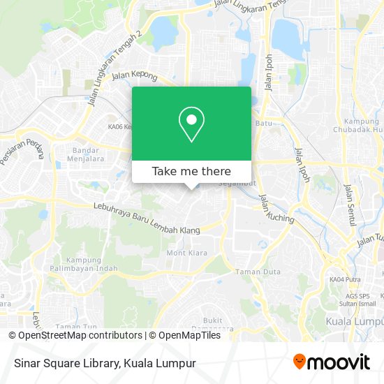 Sinar Square Library map