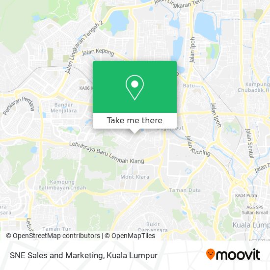 SNE Sales and Marketing map