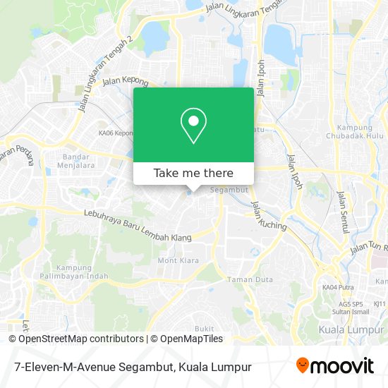 Peta 7-Eleven-M-Avenue Segambut