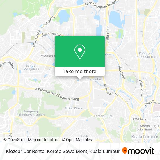 Peta Klezcar Car Rental Kereta Sewa Mont