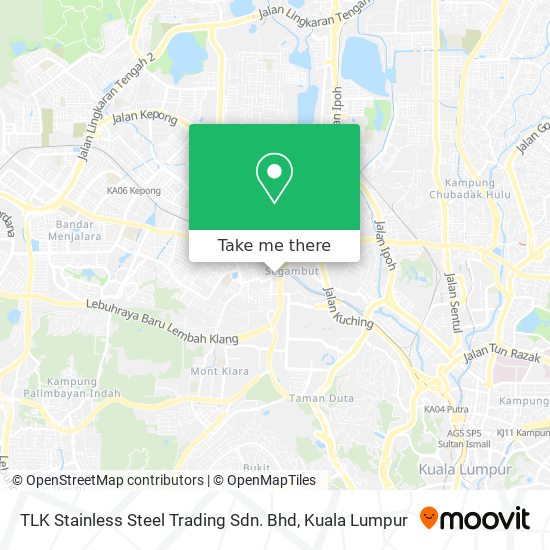 Peta TLK Stainless Steel Trading Sdn. Bhd