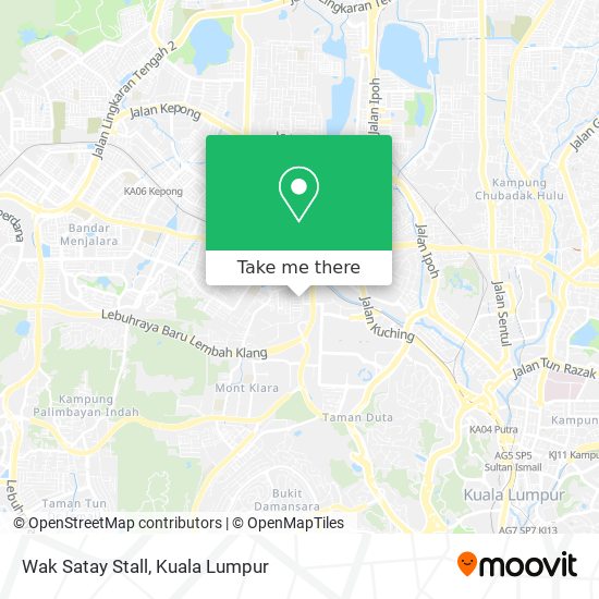 Wak Satay Stall map