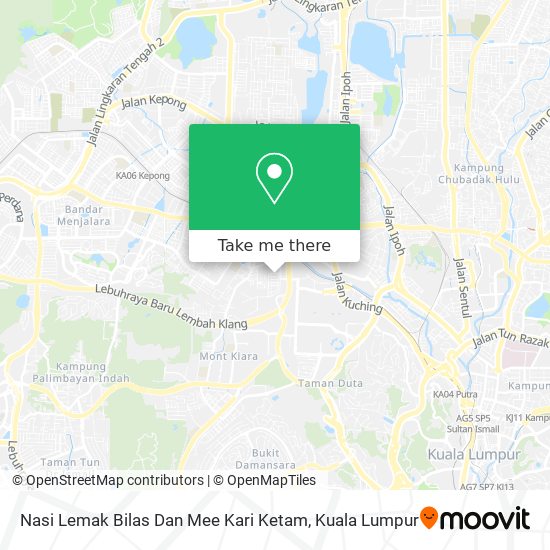 Nasi Lemak Bilas Dan Mee Kari Ketam map