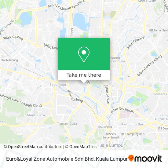 Euro&Loyal Zone Automobile Sdn Bhd map