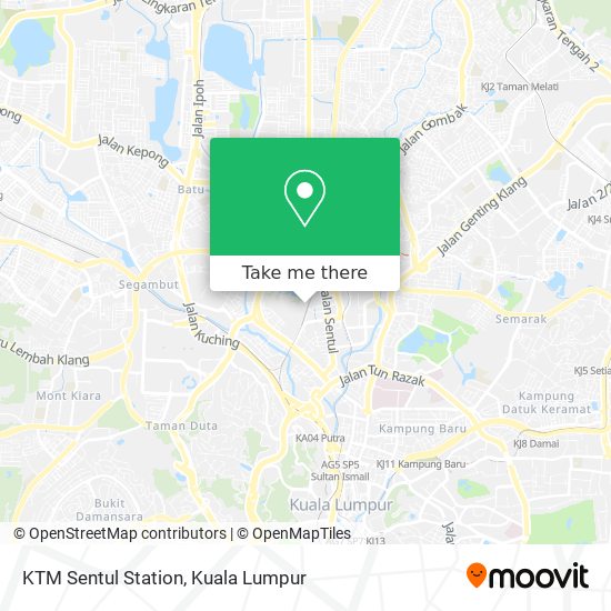 KTM Sentul Station map