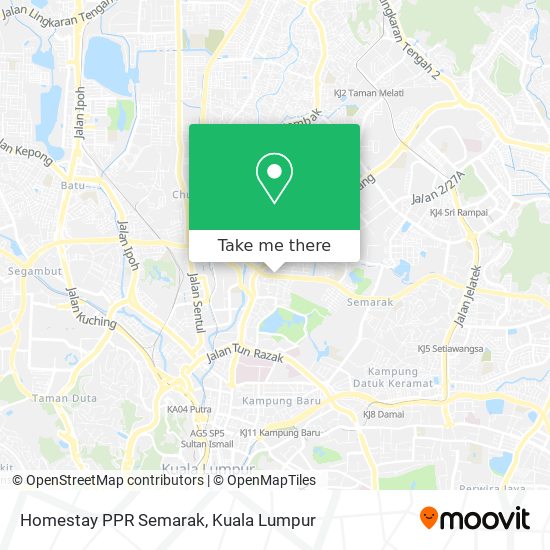 Homestay PPR Semarak map