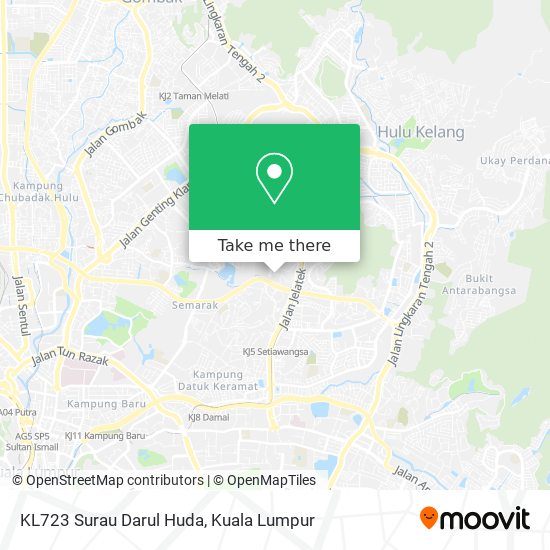 KL723 Surau Darul Huda map