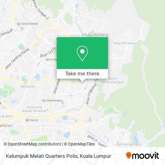 Peta Kelumpuk Melati Quarters Polis