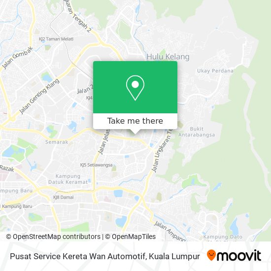 Pusat Service Kereta Wan Automotif map